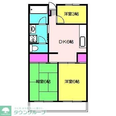 サンライズ青葉台の物件間取画像